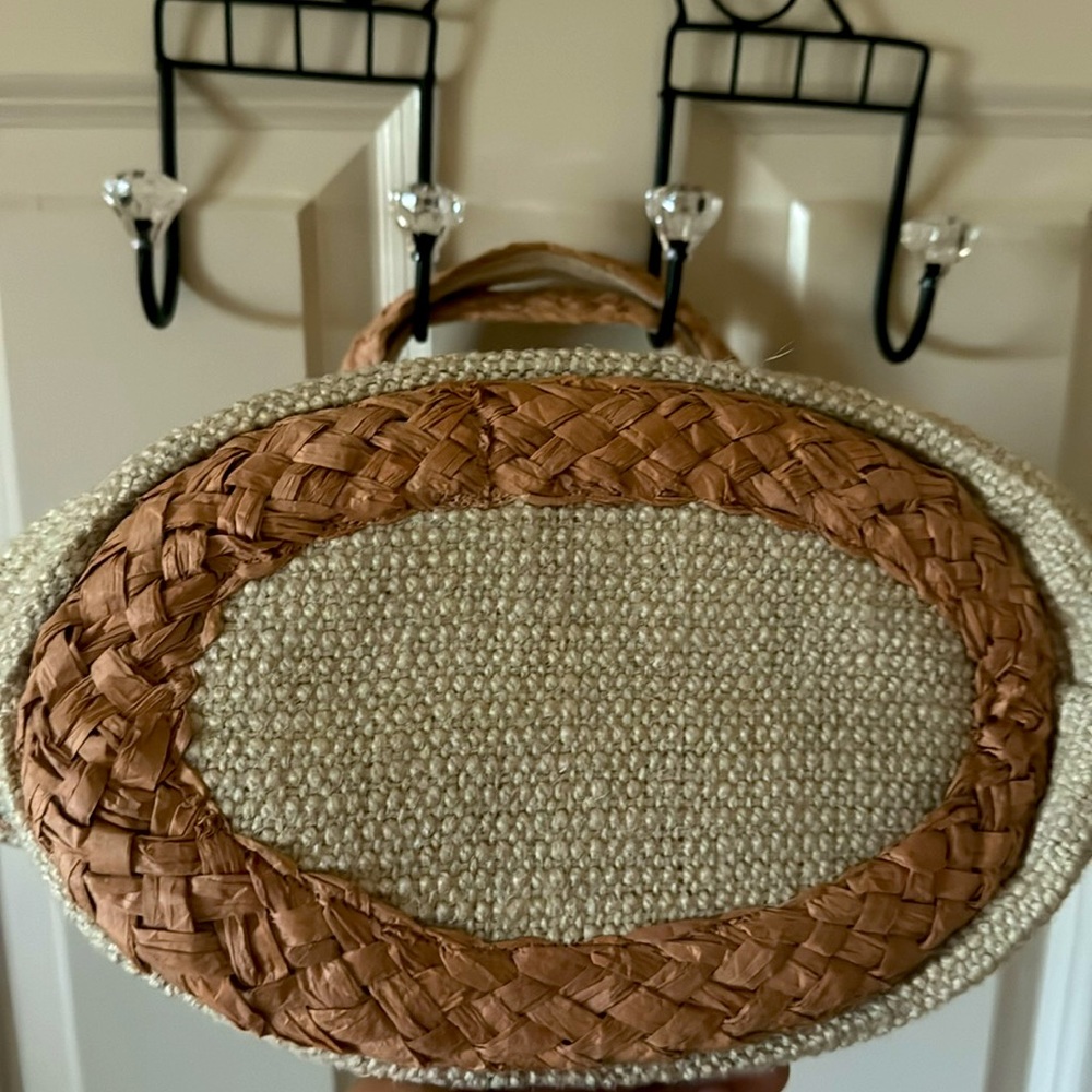 J. Crew Women's Straw Purse EUC - Picture 3 of 4